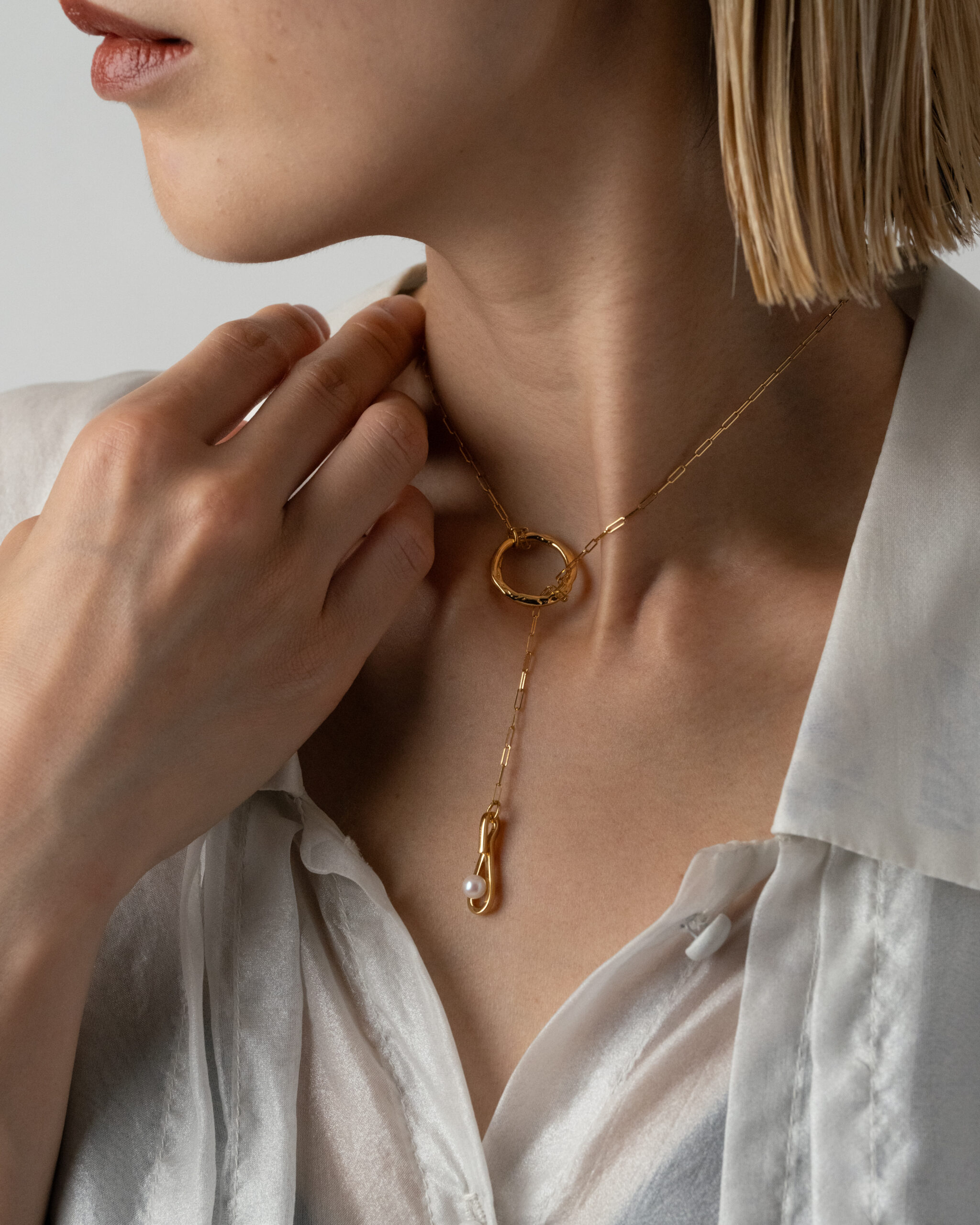 Kan Necklace W Gold