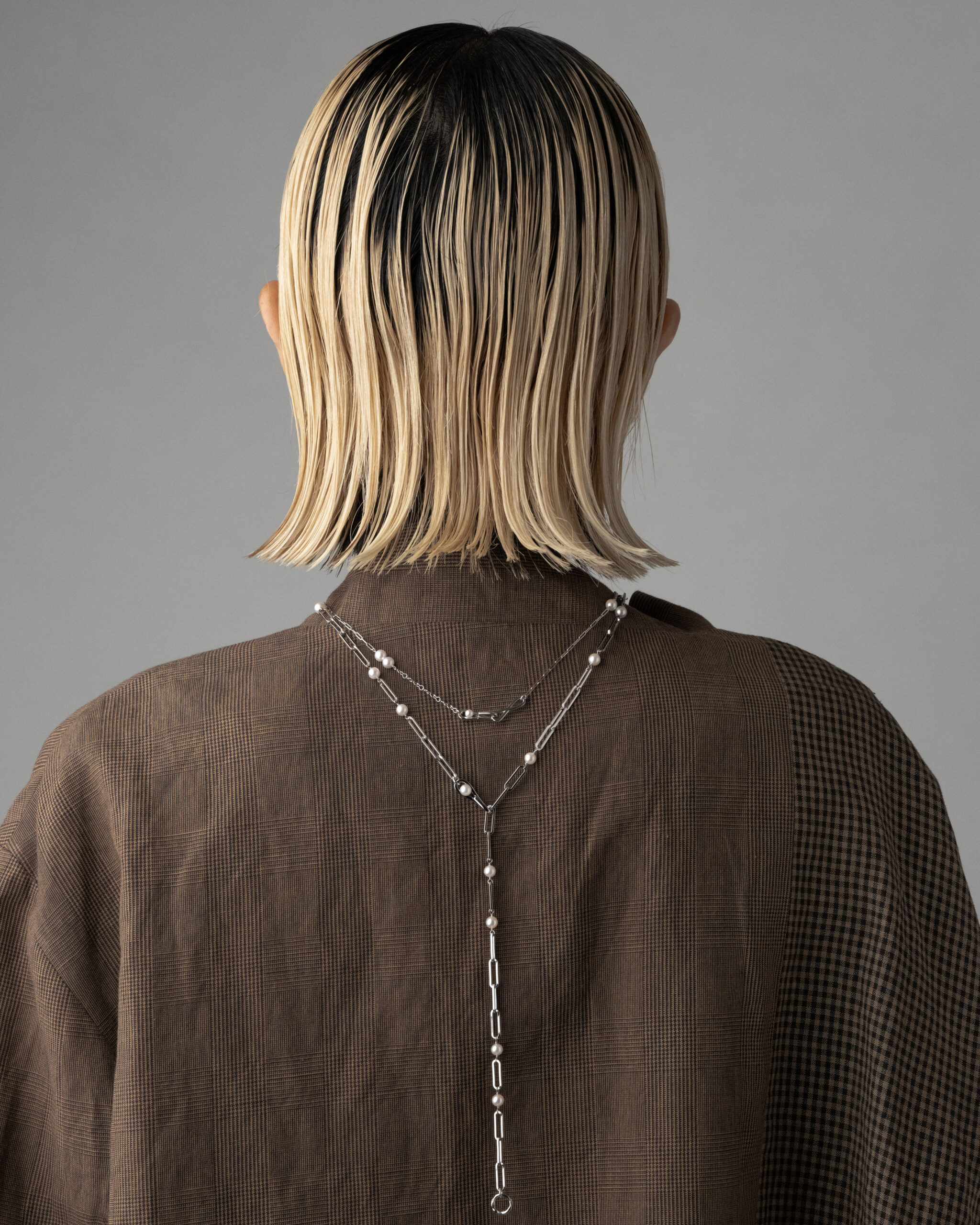 U Necklace W Silver